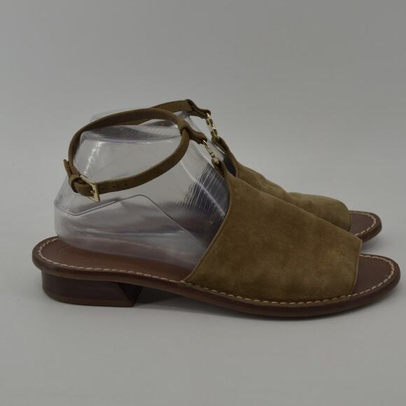 Tory Burch Gemini Link Ankle Strap Sandals Womens Flat Sz 9 - Picture 3 of 15